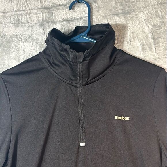 Reebok Black 1/4 Zip Running Reflective Pullover Size XL - Picture 2 of 10